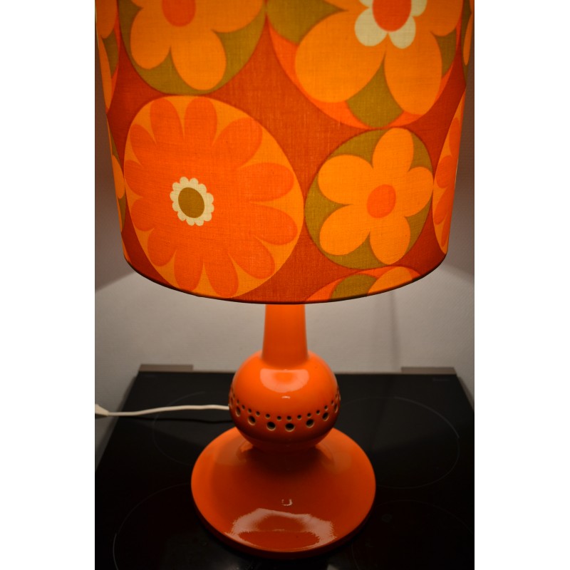 Lampe à poser vintage orange Corolles