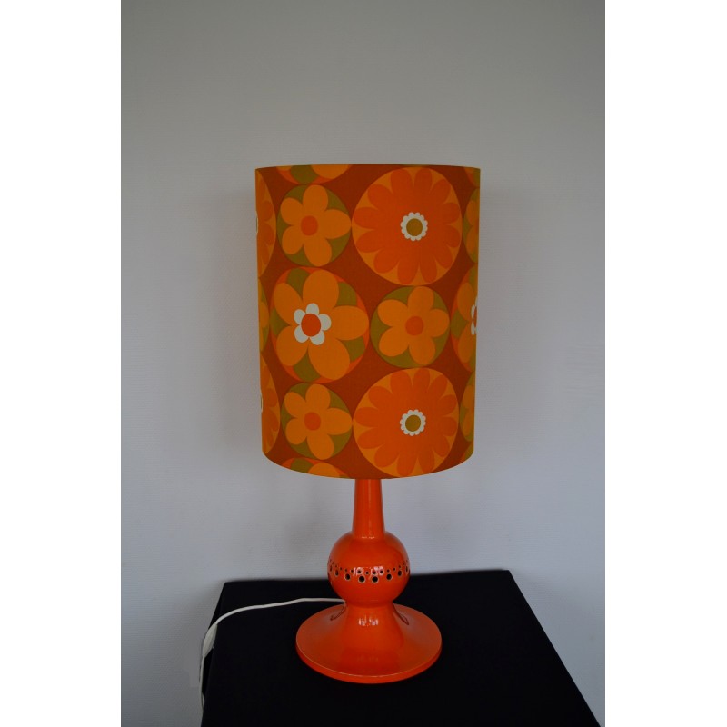 Lampe à poser vintage orange Corolles