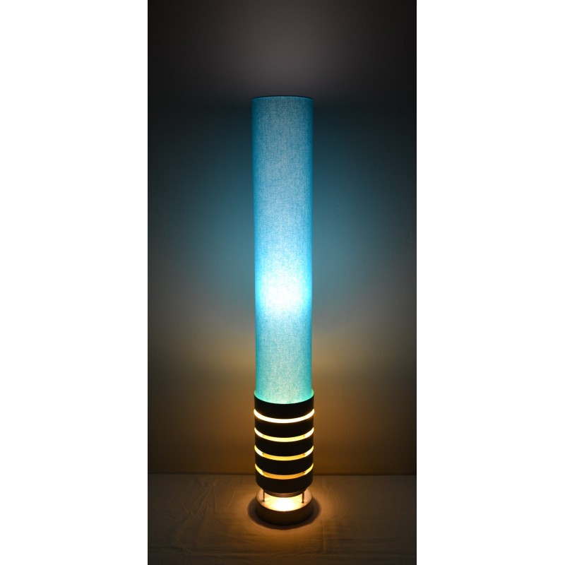 Lampe de table en forme de sabre laser bleu