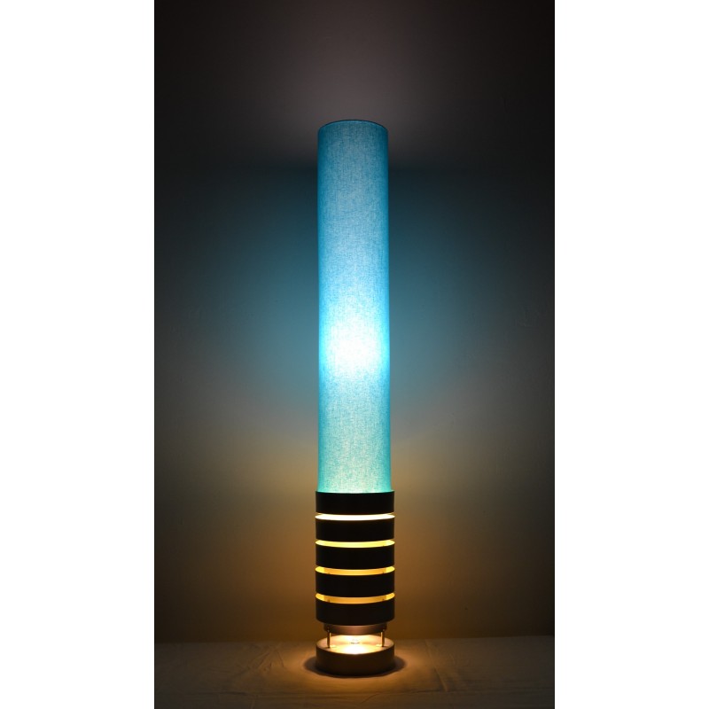 Lampe de table en forme de sabre laser bleu