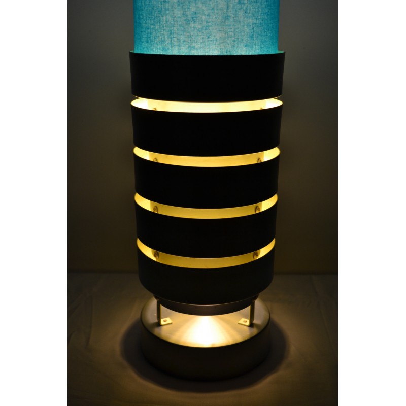 Lampe de table en forme de sabre laser bleu