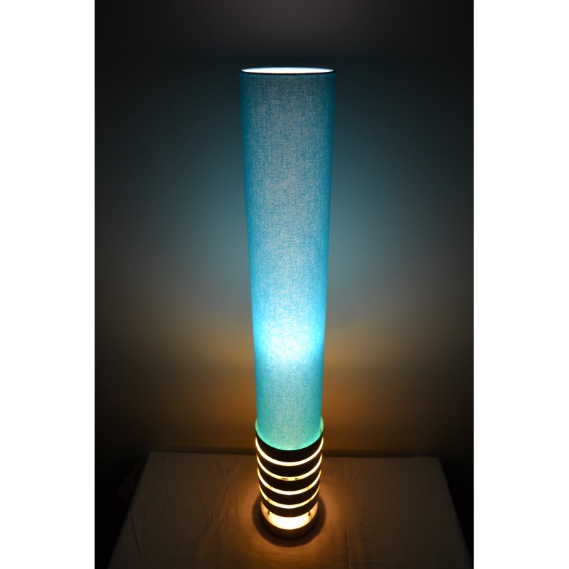 Lampe de table en forme de sabre laser bleu