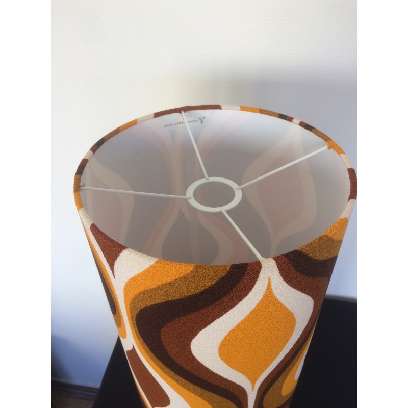 Lampshade Moka H60 D25 - mid-century fabric