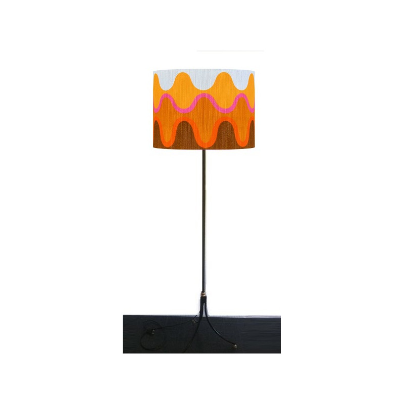 Abat-jour Ola tissu H36 D45 vintage 70s