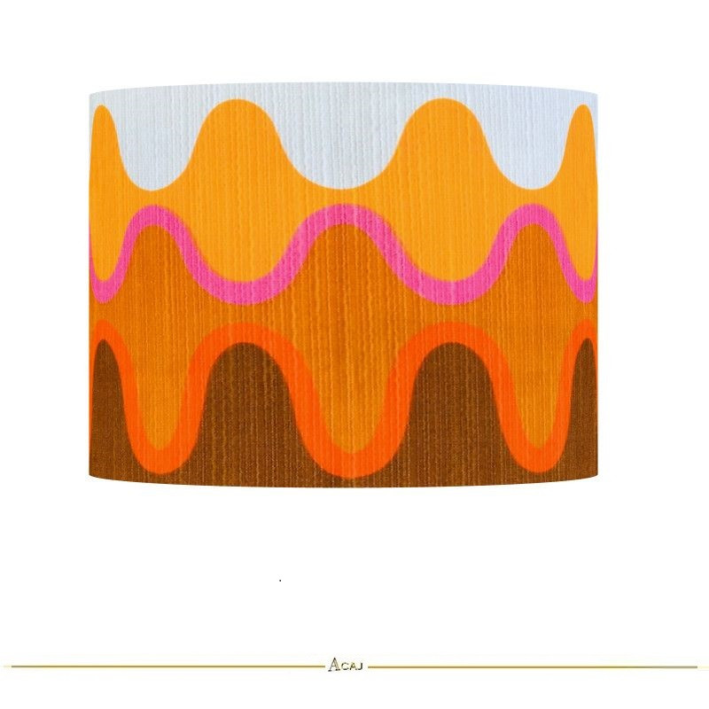 Abat-jour Ola tissu H36 D45 vintage 70s Abat-jour Ola tissu H36 D45 vintage 70s