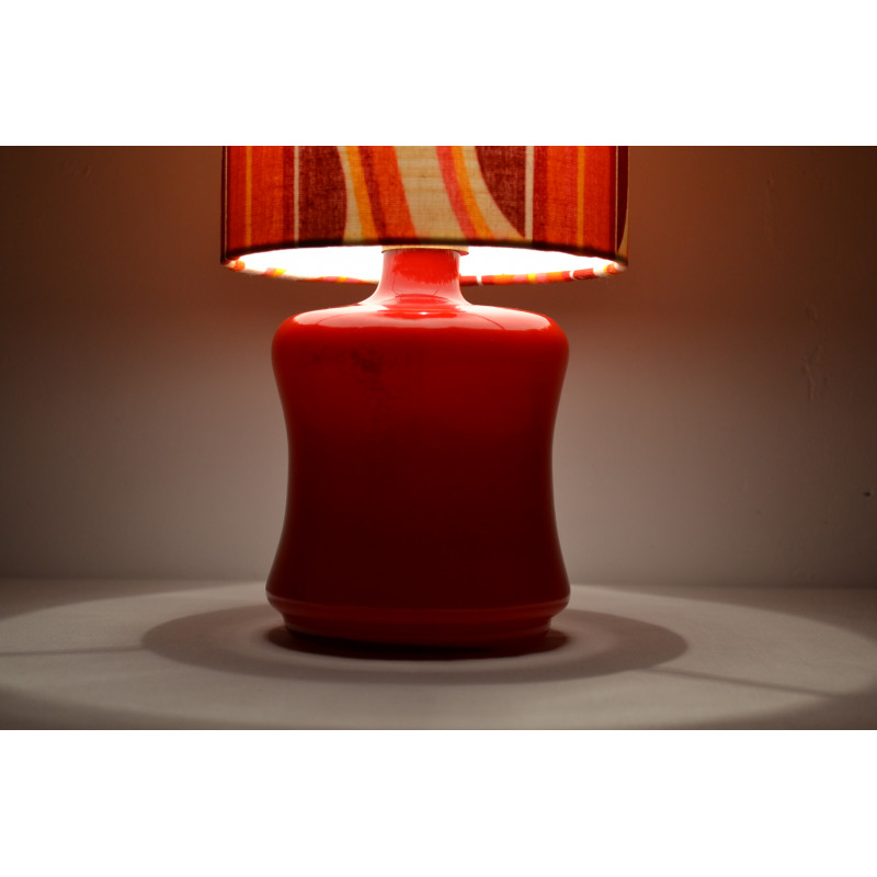 Lampe à poser rouge Fantasia vintage 60 70