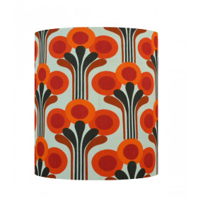 Abat-jour Nénuphar H45 D35 - tissu 70s