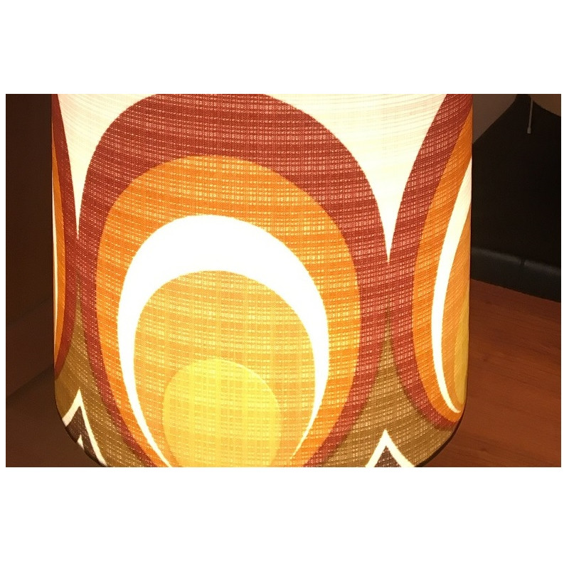 Lampshade Apollo M H28 D30 - 1970's fabric