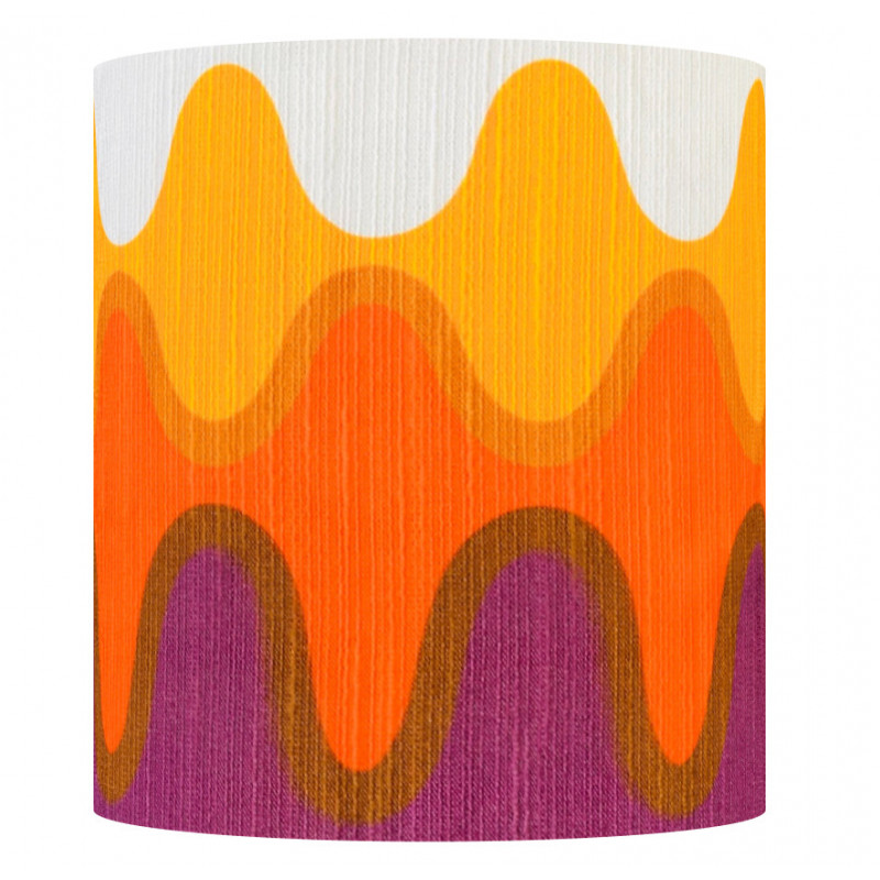 Lampshade Ola H36cm D35cm vintage 70s fabric Lampshade Ola H36cm D35cm vintage 70s fabric