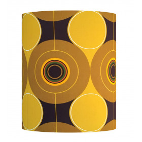 Abat-jour Focus H45 D35 - tissu vintage 1970