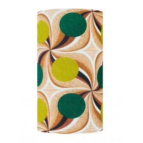 Abat-jour Virginie H48 D25 - tissu 1970's