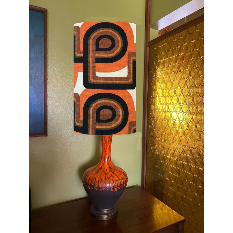 Lampshade Glorieta H60 D35 - seventies tissue