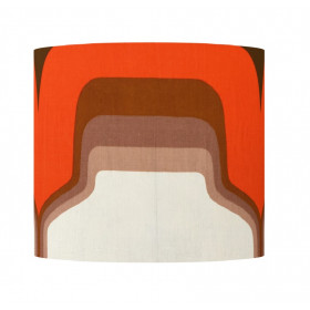 Lampshade Arcade red H30cm D30cm - vintage tissue