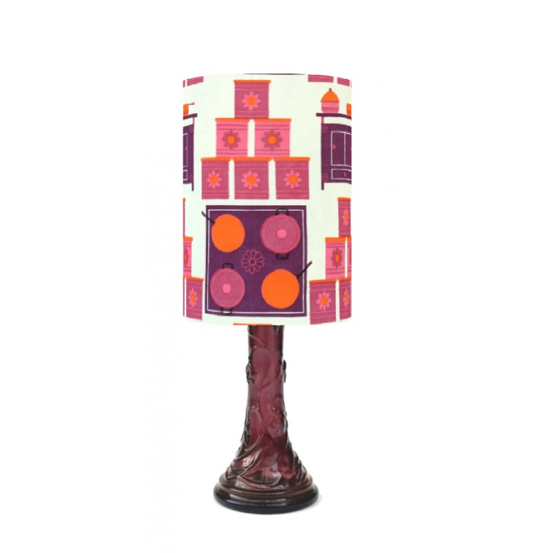 Lampshade Kitchen H35cm D25cm - vintage tissue