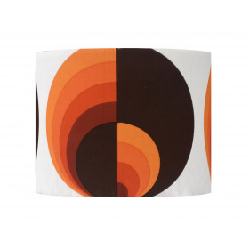 Abat-jour Apollo YY H30 D35 - tissu vintage 1970