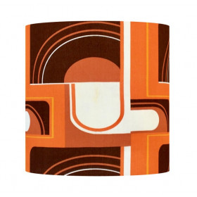 Abat-jour Mécano H35 D35 - tissu vintage