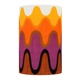 Abat-jour Ola tissu H56 D40 vintage 70s