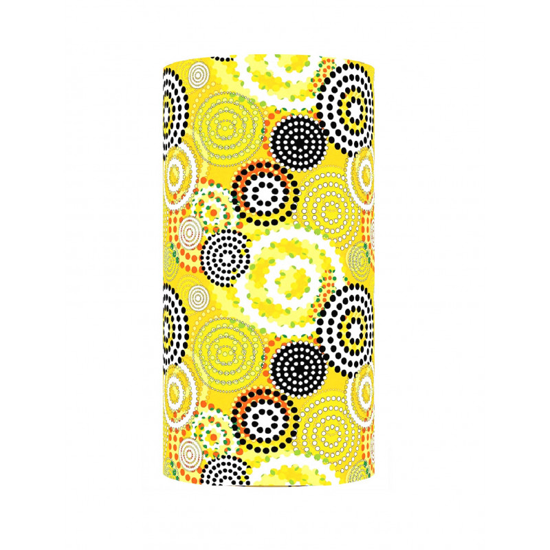 Lampshade Bohême yellow H60cm D30cm - vintage fabric Lampshade Bohême yellow H60cm D30cm - vintage fabric