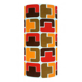Abat-jour Tétris H47 D25 - tissu vintage