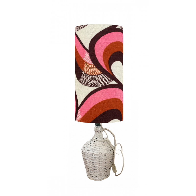 Lampshade Kiko H40cm D25cm - vintage fabric