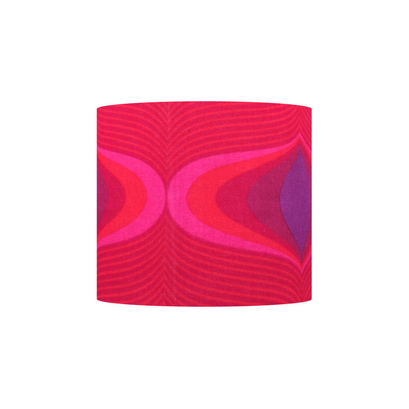 Lampshade Nova Red H45cm D35cm - 70s tissue