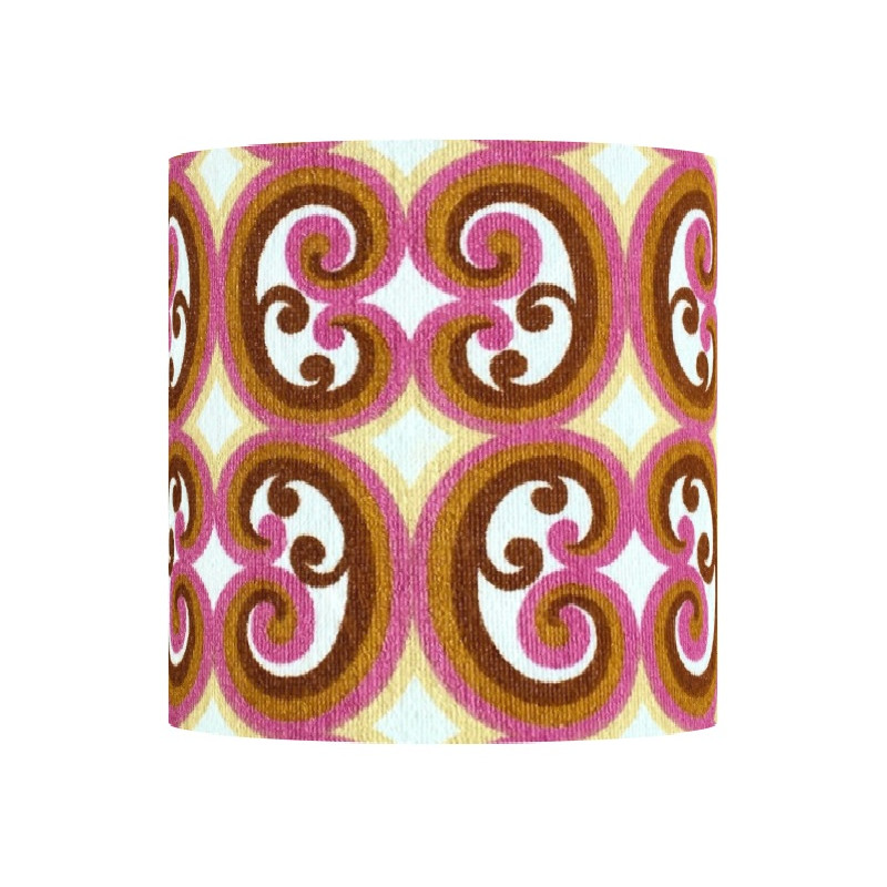 Lampshade pink Spong H30cm D30cm - vintage tissue