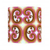Abat-jour pink Spong H30 D30 - tissu vintage