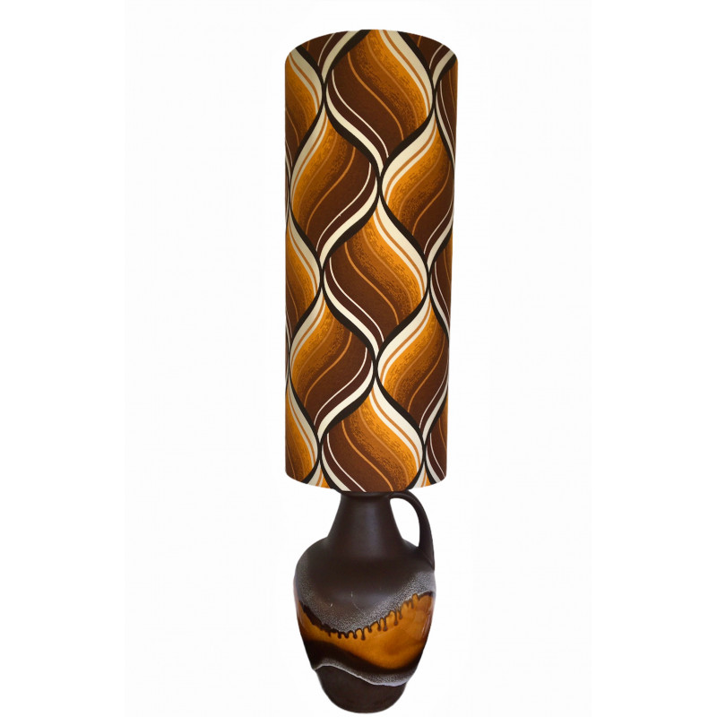Lampe de sol Tampico caramel - vintage 1970's Lampe de sol Tampico caramel - vintage 1970's