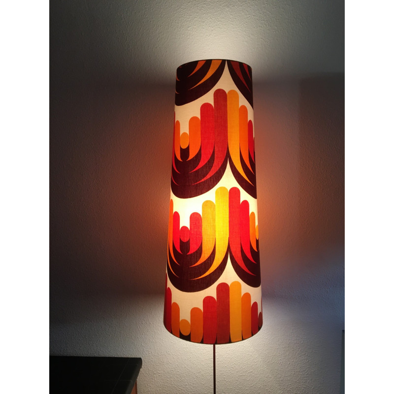 Lampshade Athena H87cm D35cm D25cm - vintage fabric