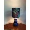 Lampe de chevet Bohême bleue 70s