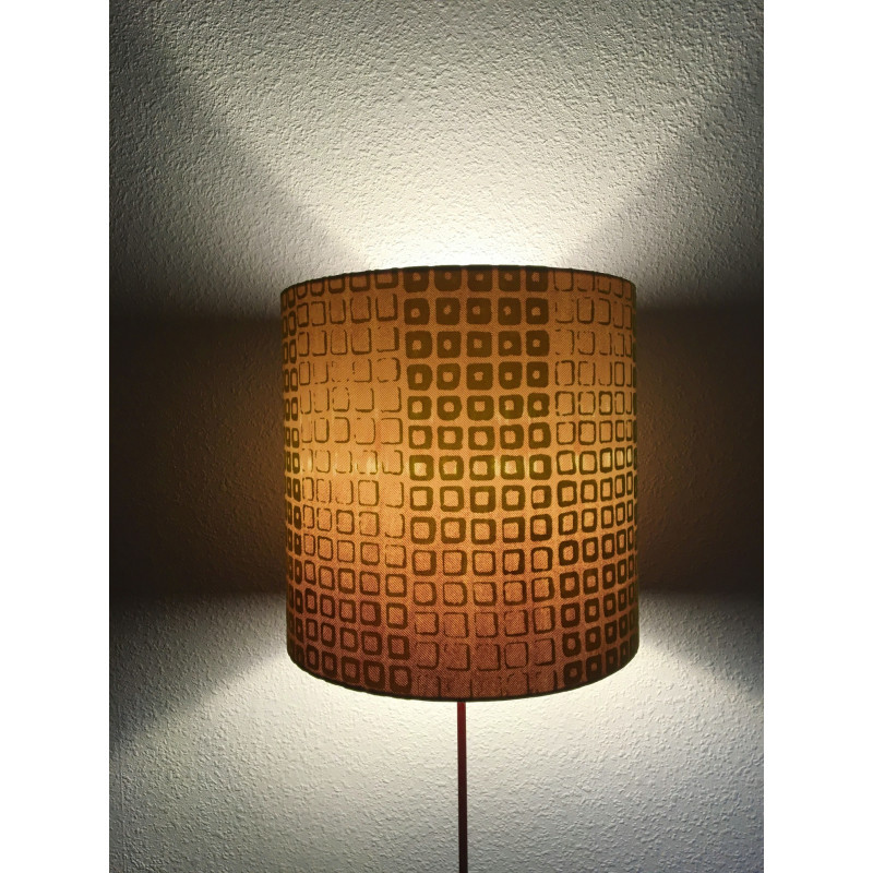 Lampshade Footprint H30cm D30cm - vintage tissue