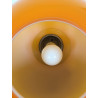 Lampe opaline orange Zéphira - tissu vintage