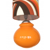 Floor Lamp orange opalin glass Zéphira - vintage fabric