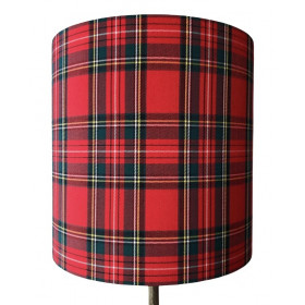 Abat-jour Tartan écossais rouge H30...
