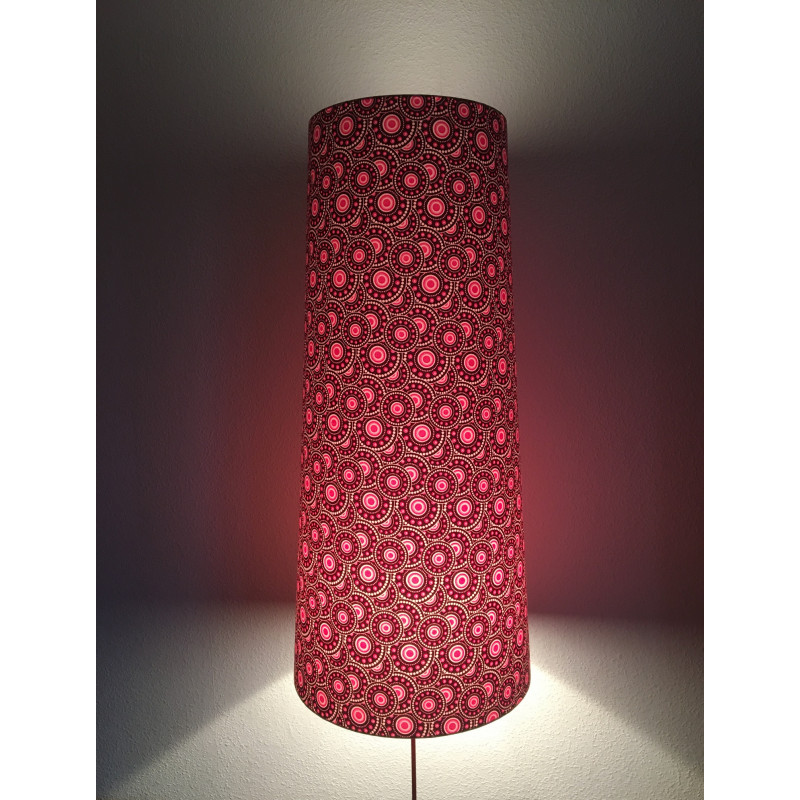 Lampshade Bohème violet H90 D40 D30 R10