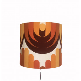 Abat-jour Athena H32 D35 - tissu vintage