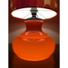 Desklamp Camaïeuse - glass opalin orange / vintage fabric