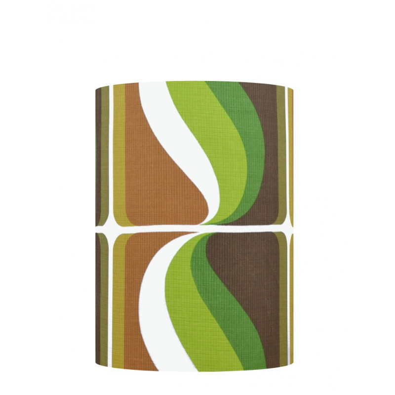 Lampshade  Forest H40cm D30cm - 70s fabric