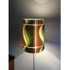 Lampshade  Forest H40cm D30cm - 70s fabric