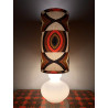 Lampe de table Parly - opaline abat-jour tissu vintage