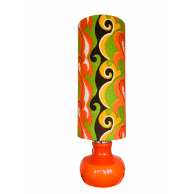 Desklamp Devil- glass opalin orange /...