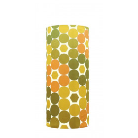 Abat-jour Tipois carotte H75 D30 - tissu vintage