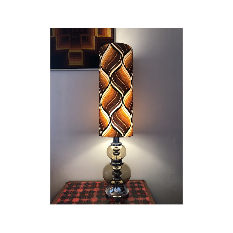 Lampe vintage abat-jour Tampico 70s