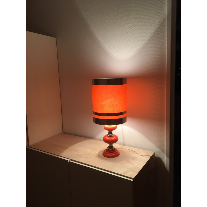 Desk Lamp Orange Metalic - 70's