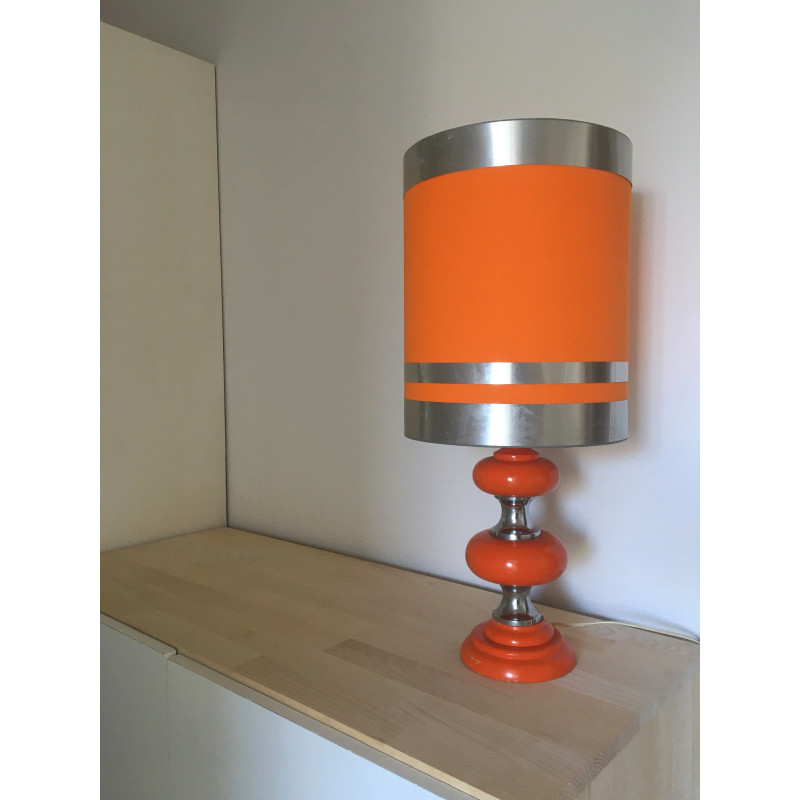 Desk Lamp Orange Metalic - 70's