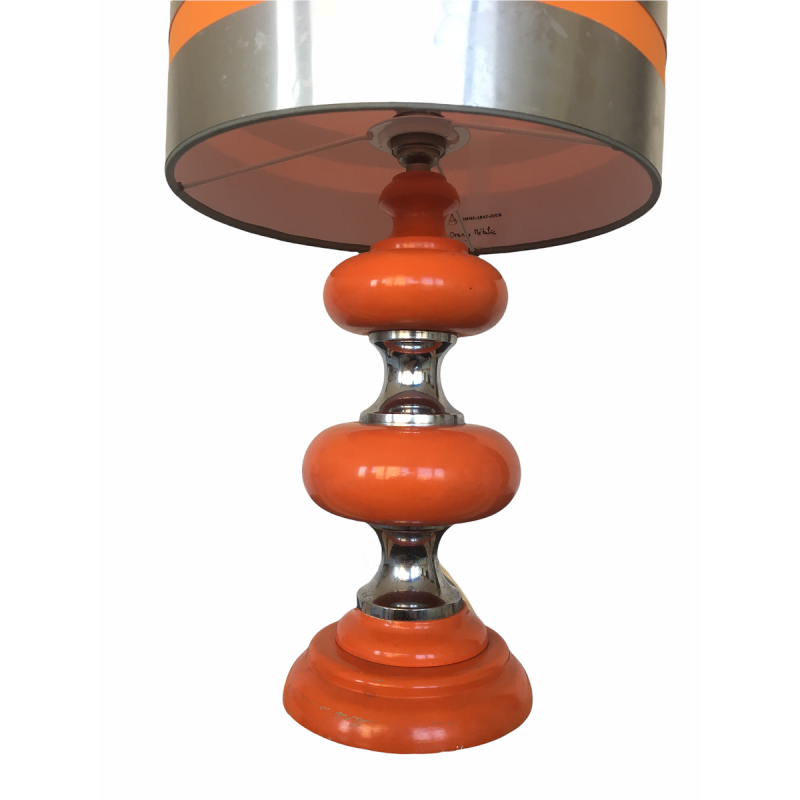 Lampe Orange Métalic - vintage 70s