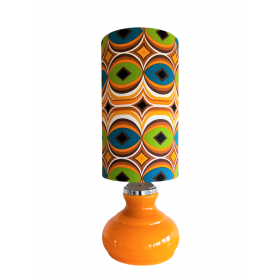 Desklamp Topaz orange  glass and...