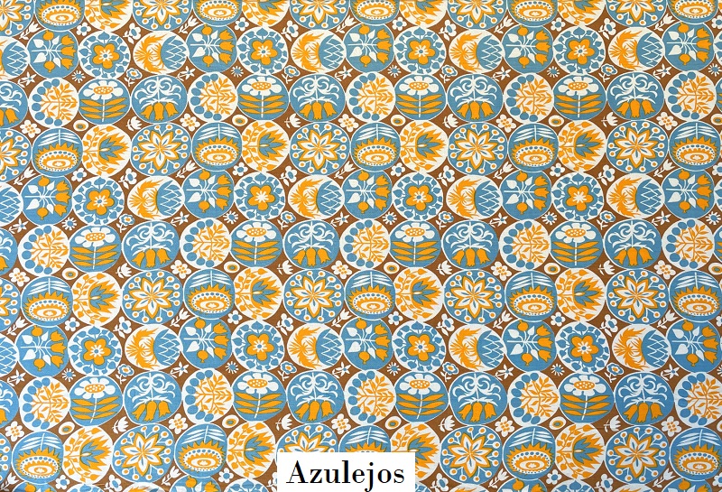 tissu vintage azulejos