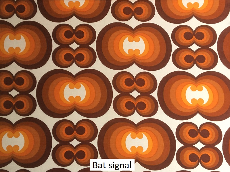 tissu vintage bat signal