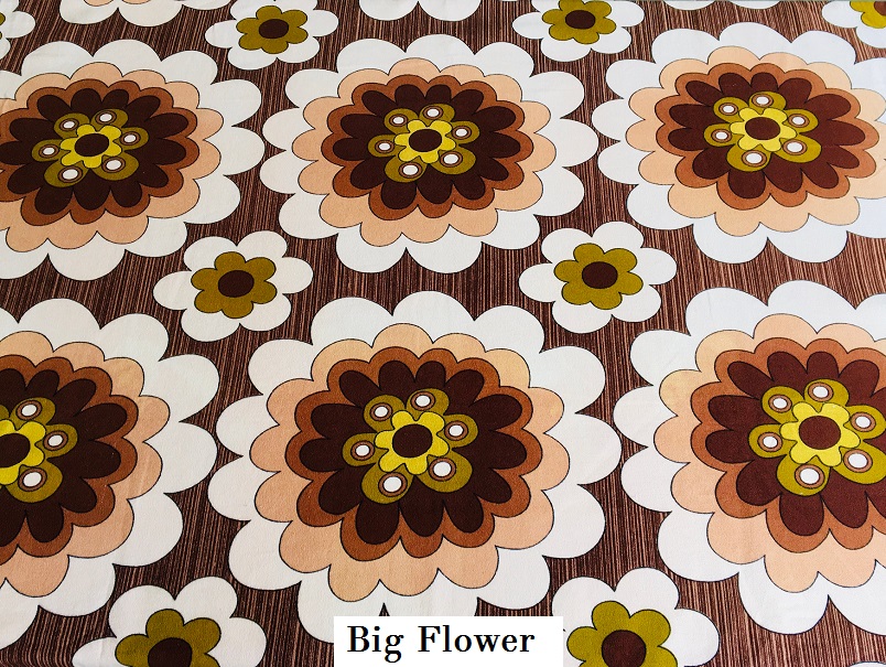 tissu vintage big-flower